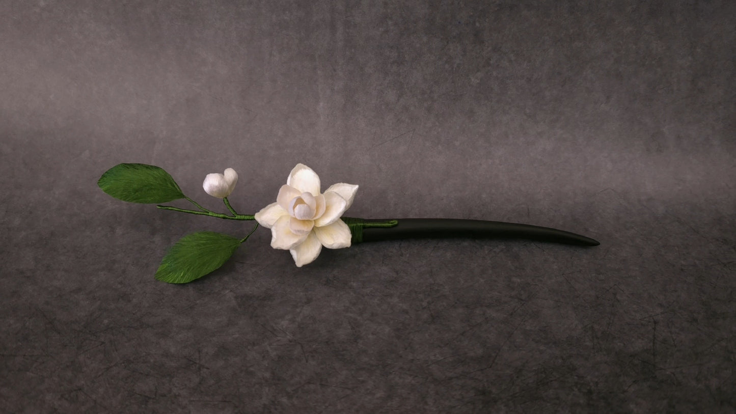 Small Jasmine thick hair stick