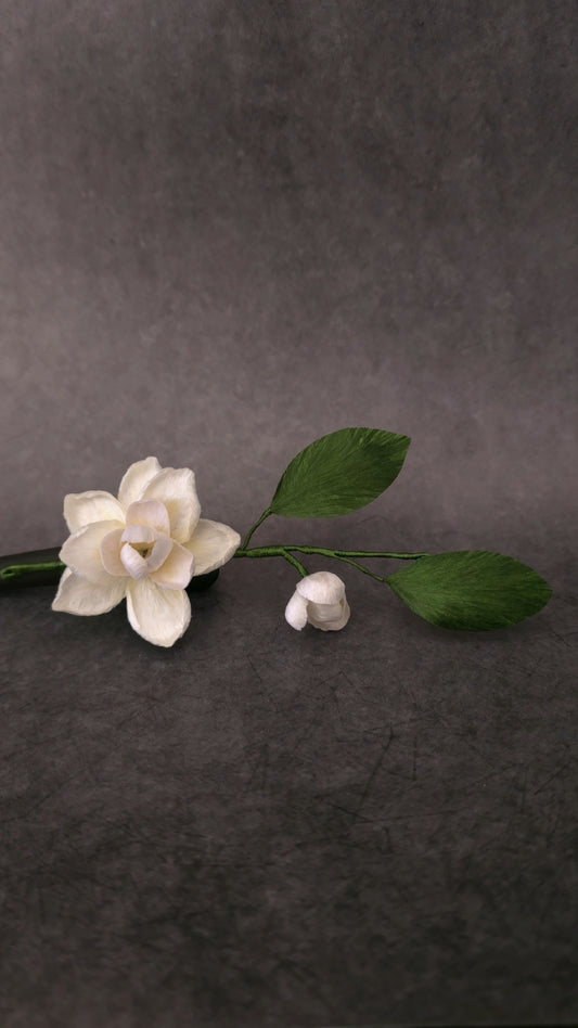 Small Jasmine thick hair stick