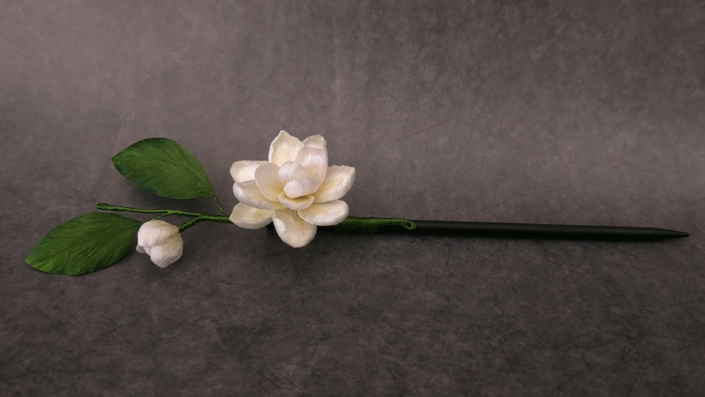 Small Jasmine thin hair stick